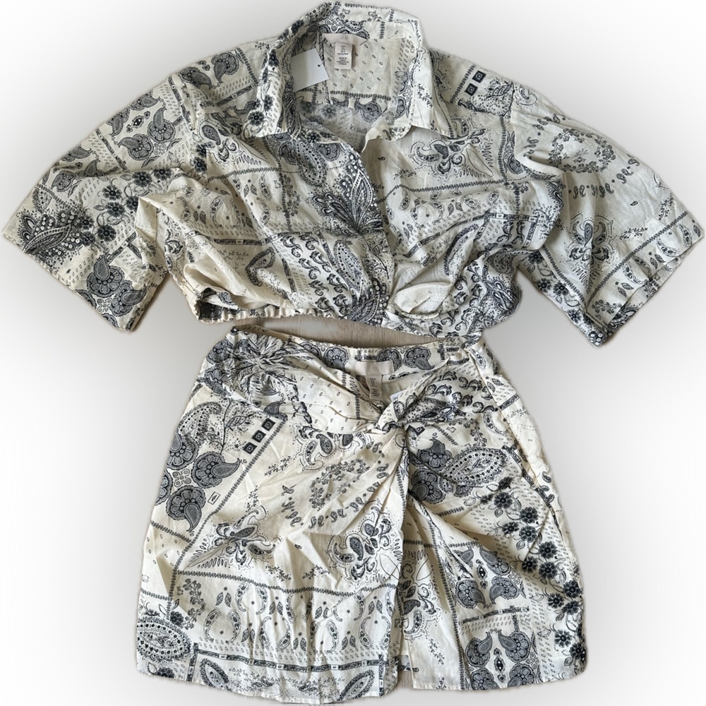 NWT H&M set - paisley skirt & top set